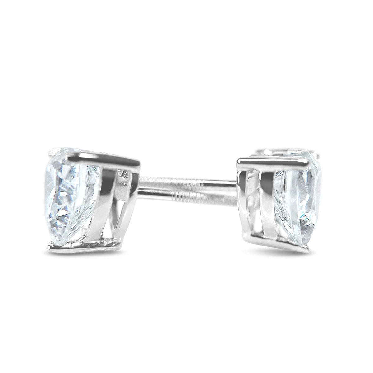 2CT REAL Diamond Earrings 18k cheapest White Gold